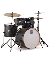 Mapex Storm Rock Drum Kit Pack w/ 14" Hats, 16" Crash, 18" Crash, 20" Ride - Textured Black