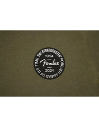 Fender Stratocaster 70th Anniversary Badge T-Shirt Olive S