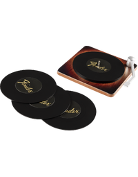 Fender Sunburst Turntable Coaster Set