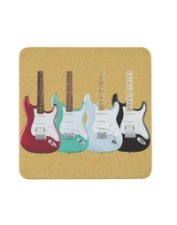 Fender Stratocaster Modern Design Coaster Set