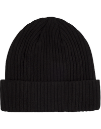 Fender Pick Patch Ribbed Beanie Black