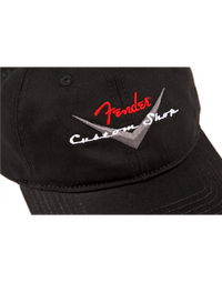 Fender Hat - Fender Custom Shop Baseball Hat, Black, One Size