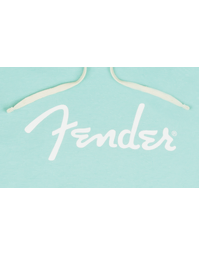 Fender Spaghetti Logo Hoodie Daphne Blue S
