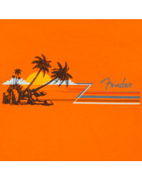 Fender Hang Loose Unisex T-Shirt, Orange L