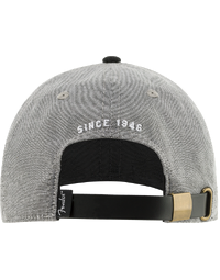 Fender Hipster Dad Hat Gray and Black One Size Fits Most