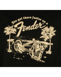 Fender Tee - Fender Get There Faster T-Shirt, Black (XL)