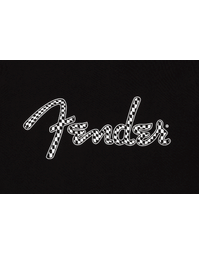 Fender Spaghetti Wavy Checker Logo Tee Black S