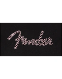 Fender Spaghetti Logo Wavy Checker Tee Pink Checker XXL