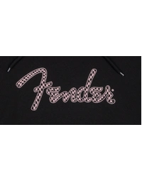 Fender Spaghetti Logo Wavy Checker Hoodie Pink Checker XXL