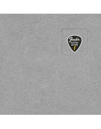 Fender Pick Patch Pocket Tee Athletic Gray S
