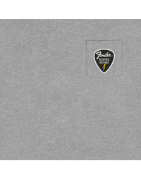 Fender Pick Patch Pocket Tee Athletic Gray L