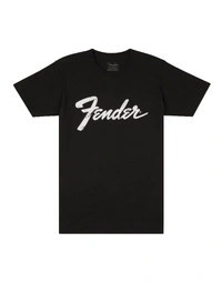 Fender Logo Date Back Tee Black S