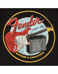Fender 1946 Guitars & Amplifiers T-Shirt Vintage Black M