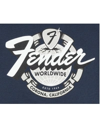 Fender World Wide Tee Vintage Navy L