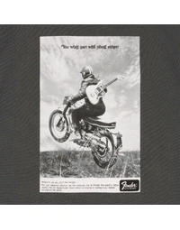 Fender Vintage Ad Biker T-Shirt Graphite S
