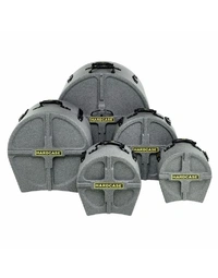 Hardcase HROCKFUS(3) Lined Series Rock Fusion Drum Kit Case Set Granite 10T 12T 16FT 22B 14S