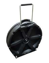 Hardcase 24" Black Cymbal Case - 12 Cymbals w/Wheels