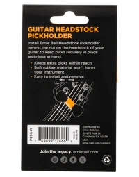 Ernie Ball Pickholder Guitar Headstock
