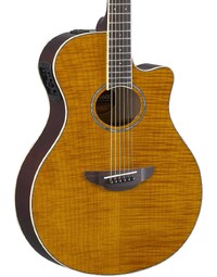 Yamaha APX600FM Flamed Maple Acoustic w/ Pickup Amber