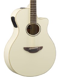 Yamaha APX600 Spruce Acoustic w/ Pickup Vintage White