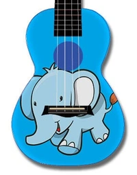 Kealoha AUP2453 Concert Ukulele Blue Elephant