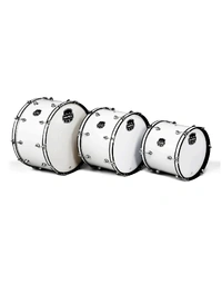 Mapex CBS1610 Contender Strap Style 16" x 10" Marching Bass Drum White
