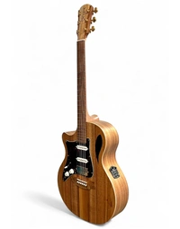 Cole Clark CCAN2EC-LH-BLBL-AE-HSS Touring Series True Hybrid All Solid Blackwood Left-Handed Grand Auditorium Acoustic Guitar w/ HSS Pickups