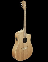 Cole Clark FL2EC FL Dreadnought Acoustic Guitar All Blackwood