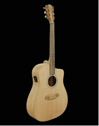 Cole Clark FL2EC FL Dreadnought Acoustic Guitar Southern Silky Oak