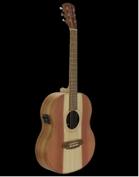 Cole Clark CCLL2E-RDBL Touring Series Solid Redwood / Blackwood Mini Acoustic Guitar w/ Pickup