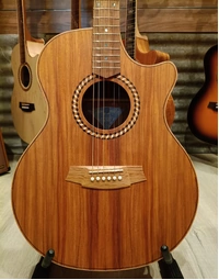 Cole Clark CCRAN2EC-NN-AE Recording Series All Solid Narra Grand Auditorium Acoustic Guitar w/ Pickup