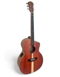 Cole Clark CCSAN1EC-RDM Studio Series Solid Redwood / Maple Grand Auditorium Acoustic Guitar w/ Pickup