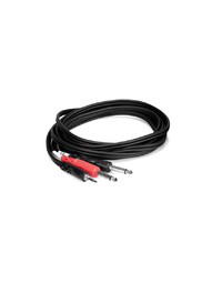 Hosa CMP159 Stereo Breakout, 3.5mm TRS to Dual 1/4" TS, 10 ft