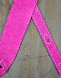 Colonial Leather Double Suede Strap Pink