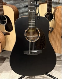 *B Stock* Eastman E2D-BK Traditional Solid Cedar / Sapele Dreadnought Acoustic Guitar Black