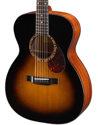 Eastman E2OM-DLX-SB Deluxe Traditional Solid Cedar / Sapele Orchestra Acoustic Guitar w/ Pickup Sunburst