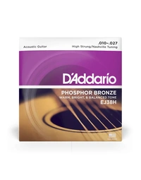 D'Addario EJ38H Phosphor Bronze High Strung Nashville Tuning 10-27 Acoustic Strings