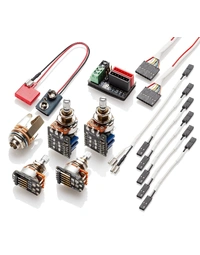 EMG 57/66 TW Set Active Dual Mode Humucker Pickup Set Brushed Black Chrome