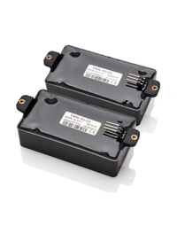 EMG 81 / 60 Original Logo 50th Anniversary Active HH Humbucker Pickup Set Long Shaft 19mm Black