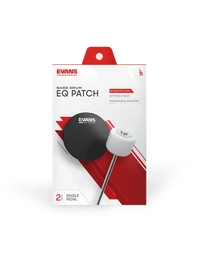 Evans EQ Single Bass Drum Pedal EQ Patch Black Nylon (Pack of 2)