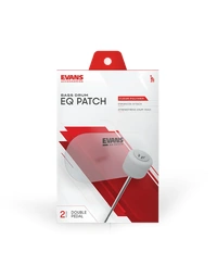 Evans EQ Double Bass Drum Pedal EQ Patch Clear Plastic Polymer (Pack of 2)