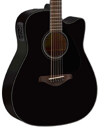 Yamaha FGX800C Dreadnought Acoustic Guitar Black