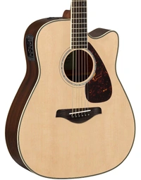 Yamaha FGX830C NT Solid Top Dreadnought Acoustic Guitar w/ Pickup Natural