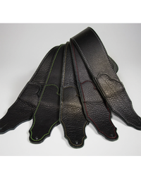 Franklin Original 2.5" Black Glove Leather w/ Red Stitching