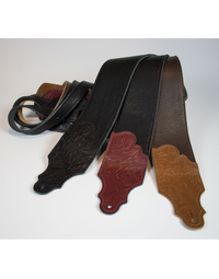 Franklin 3" Chocolate Glove Leather w/ Tooled Caramel Ends