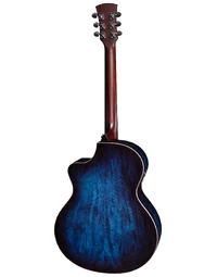Faith Blue Moon Neptune All Solid Mango Baby Jumbo Acoustic Guitar Cutaway w/ Pickup