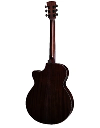 Faith Nexus Venus All Solid Mahogany Auditorium Acoustic Guitar Cutaway w/ Pickup Thru-Black Gloss