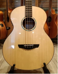 *Scratch & Dent* Faith Natural Neptune Titan Solid Engelmann Spruce / Mahogany Baby Jumbo Acoustic Bass Guitar w/ Pickup