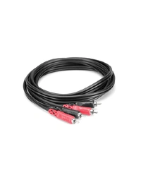 Hosa CRA202 Stereo Cable, Dual RCA to Same, 2 m