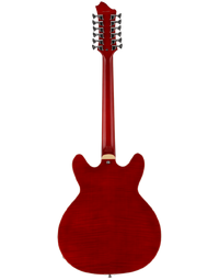 Hagstrom Viking Deluxe 12 String Semi-Hollow Guitar Wild Cherry Transparent Gloss